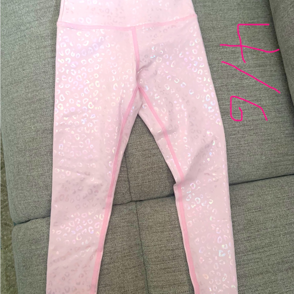 Zyia active girls pink jaguar leggings